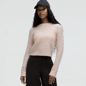 Lululemon Alpaca Wool-Blend Crosshatch Sweater XS
